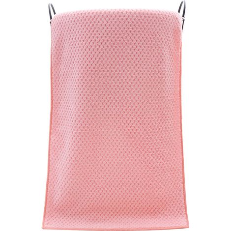 Serviette de bain en velours corail, rose, ultra-absorbante, douce, pour salle de bain et hôtel (1/3)