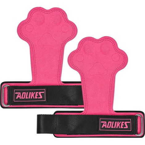Gants de fitness (roses), pour les tractions, l'haltérophilie et la protection de la paume. (1/3)