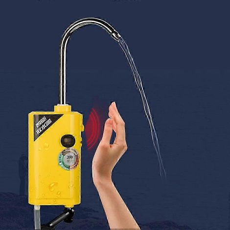 Pompe à oxygène pour pêche portable avec absorption d'eau, déclenchement automatique intelligent, LED intégrée, aération efficace pour seau et vivier (1/5)
