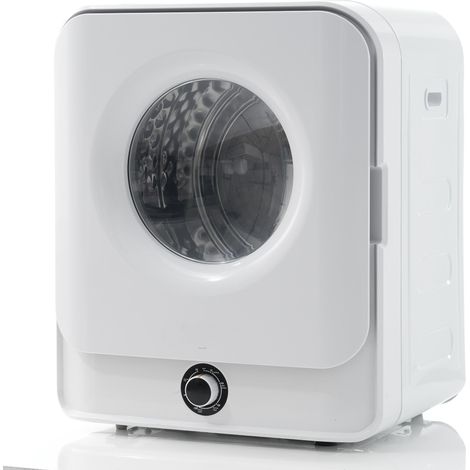 Sèche-linge à évacuation, capacité de 3 kg (extensible jusqu'à 4,5 kg), acier inoxydable, 830 W, filtration multiple, 5 programmes, protection contre