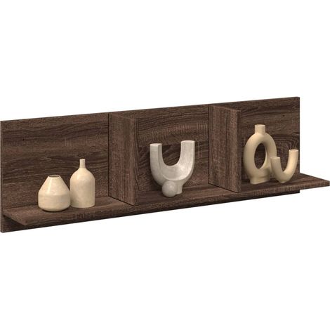 Wandschrank 100x16,5x30 cm Braun Eichen-Optik Holzwerkstoff