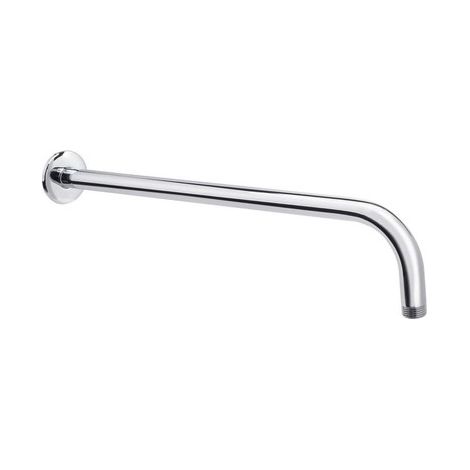 BRACCIO DOCCIA ACCIAIO CROMATO PER SOFFIONE ARREDO BAGNO UNIVERSALE 45CM 01988