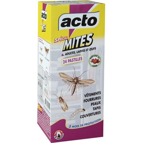 ACTO - Acto 24 pastilles spécial mites textiles (1/4)