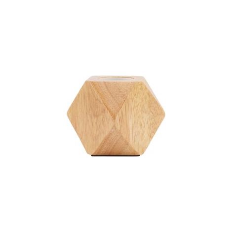 Pied de lampe en bois en forme de diamant, douille E27, petit modèle moderne en bois pour lampe de table, idéal pour la décoration intérieure, prise européenne 220 V (1/5)