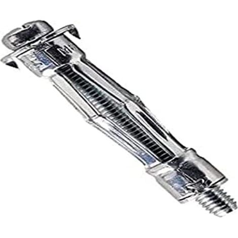 M14100PB-XJ Cheville Métalliques 33 mm X 100 pcs et Vis 40 mm X 100 pcs pour mur Creux, Gris