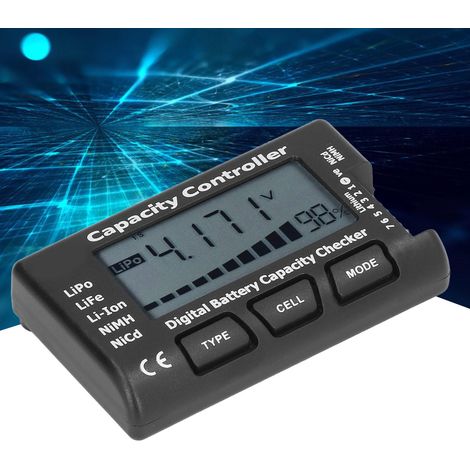 Der digitale Batteriekapazitätstester eignet sich für LiPo/LiFe/Li-Ion/NiCd/NiMH-Batterien. (1/5)
