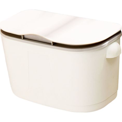 Poubelle murale de cuisine avec couvercle, gain de place, design moderne et hygiénique pour intérieur (1/2)