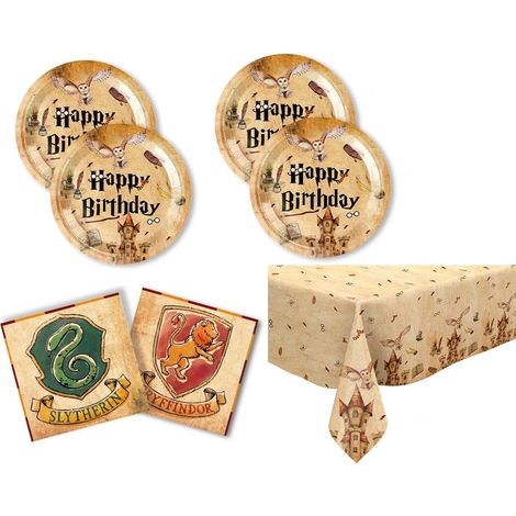Ensemble de vaisselle de fête magique Wizard - Décoration d'anniversaire pour enfants - Fournitures de fête d'anniversaire et décoration de table (1/5)