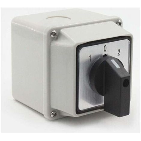 Sélecteur Rotatif Universel 220V 8 Bornes 3 Positions Commutateur Inverseur Avec Interrupteur Principal (1/4)
