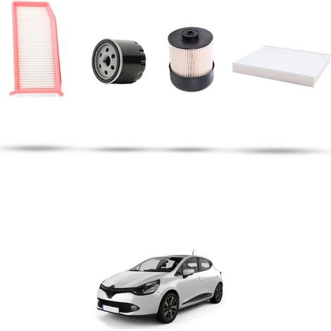Kit tagliando 4 filtri compatibile con Renault Clio IV 1.5 DCI 66kw Dal 2012 (1/5)