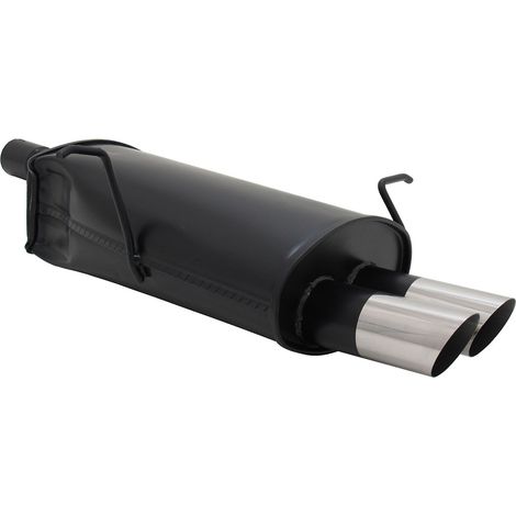 Échappement arrière sport pour BMW E46 Berline Coupe Touring 2x76mm avec ABE