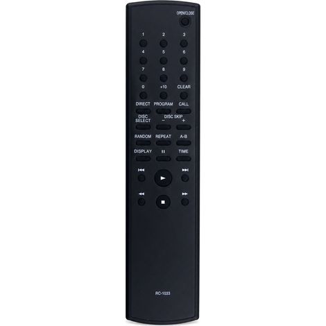 Telecomando di Ricambio RC-1033 Nero Compatibile con Lettore CD Denon (1/5)