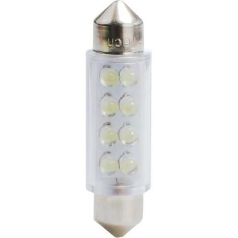 2 Ampoules LED Navette C5W 12V 0.72W 41mm Blanc (1/2)