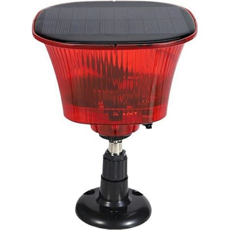 Lampe d'alarme dissuasive à énergie solaire en forme d'épouvantail, stroboscope LED pour fruits et légumes (1/5)
