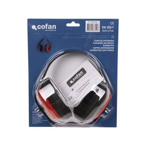 Casco Antirruido Color Rojo Protección Auditiva SNR:27db EN 352-1 11000041BL