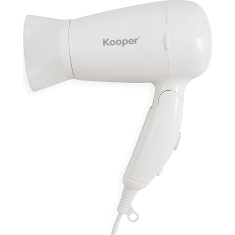ASCIUGACAPELLI DA VIAGGIO BIANCO 1200W 2 VELOCITA (1/5)