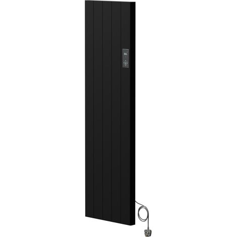 Matt Black 1600mm x 460mm Smart WiFi Controlled 1500w Thermostatic Electric Radiator