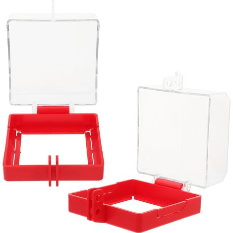 Protection pour Bouton-poussoir et Prise Électrique Cache-interrupteur Étanche Protection Verrouillable pour Prise Murale Empêche Contacts Accidentels (1/5)