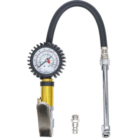 Pistolet gonfleur de pneus appareil de gonflage pneumatique 0 - 15 bar (1/4)