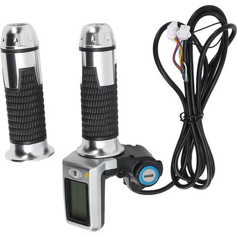 Kit de conversion pour vélo électrique avec contrôleur de moteur sans balais 36V/48V 500W et accélérateur rotatif 802 avec écran LCD. (1/5)