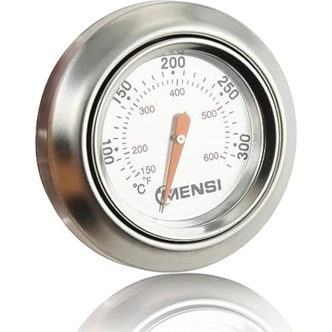 60540 Thermomètre barbecue compatible pour Weber Charcoal 1-13/16"(45mm) - Dia pour Q Grill Spirit et Traveller Grill 0-300 ℃ Thermomètre Analogique