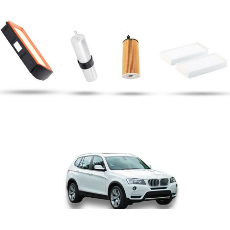 Kit tagliando 3 filtri compatibile con Bmw x3 (F25) 30dx 190kw dal 2011 al 2017 (1/5)