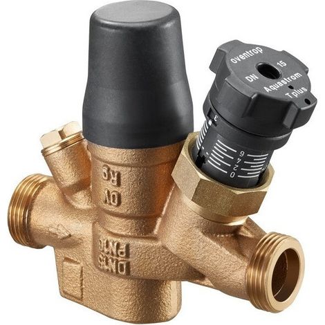 AQUASTROM T PLUS DN15 3/4 x 3/4 MM con CABEZAL REGULADOR