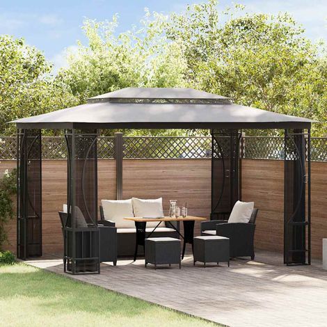 Tonnelle avec moustiquaire 300x400x265 cm Anthracite (1/5)