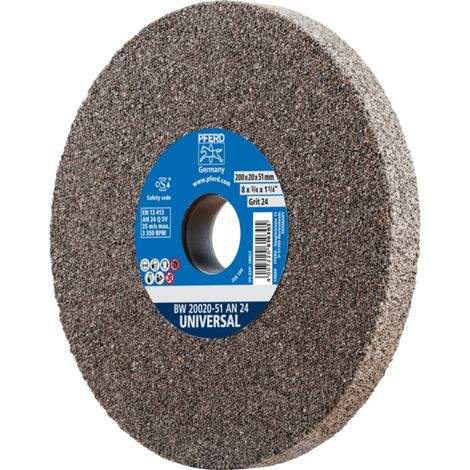 PFERD TOOLS Schleifbockscheibe Ø 200x20mm Bohrung-Ø 51 mm A24 für universelle Schleifaufgaben (1/5)