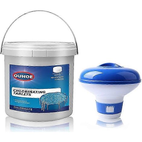 220g/300pcs Chlorine Tablets Cleaning Tablet Chemical Floating Swimming Pool Hot Tub (1/5)