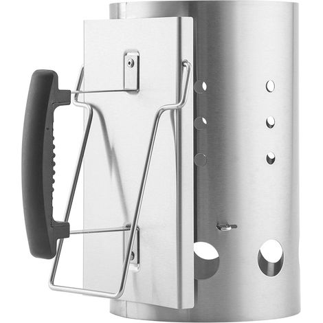 Cheminée d'allumage, Rapidfire Starter - Grand (32cm de Hauteur), Allume-feu Compact avec Deux poignées, barbecues à Charbon Ø 47cm et +, Aide à l'allumage pour Charbon et briquettes (1/5)
