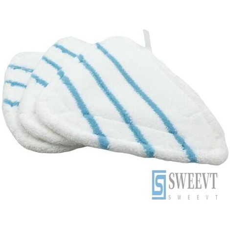 Lot de 3 Patins Multi Surfaces pour Balais à Vapeur -Housses en Microfibre Balai Vapeur Steam Accessoire Chiffons universel Triangle lavable pour Nettoyeur Vapeur Hot Spray (1/4)