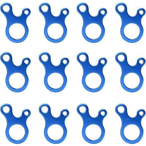 12 Stück Camping-Seilspanner Leichte Aluminium-Zeltspanner für Zelte oder Planen (1/5)