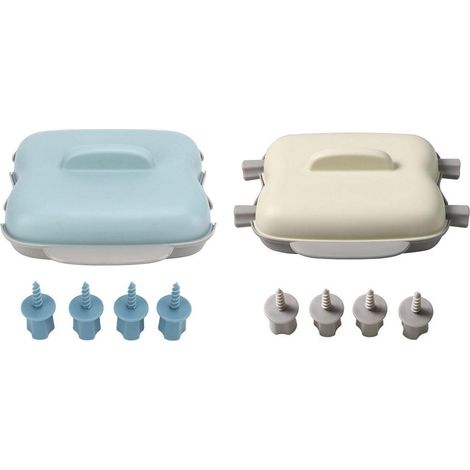 Boîte à maïs vapeur pour micro-ondes, ustensile de cuisine, récipient résistant à la chaleur rapide, bleu (1/5)