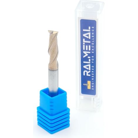 Vollhartmetall-Fräser 3 x 8 x 50 2 Schneiden 55 HRC TiSiN (1/2)
