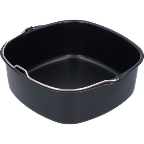 1 panier à pain ménager carré noir de 20 cm