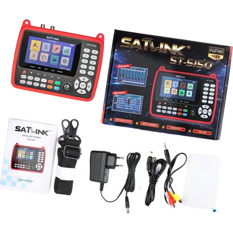 Eosnow ST-5150 DVB-S2/T2/C Combo HD Satellite TV Signal Finder Digitales Handheld-Messgerät H.265 HEVC MPEG-4 4,3 Zoll TFT LCD