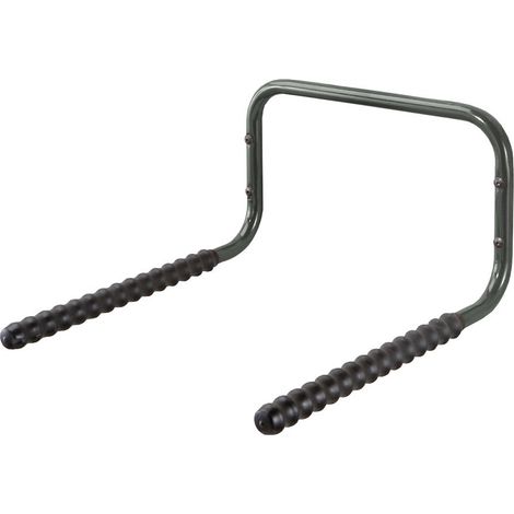 Soporte de pared para bicicleta, negro, 45,5 x 50 x 28 cm