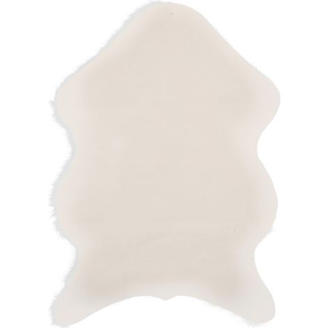 Tapis doux en imitation laine, tapis chaud, housse de chaise, tapis de sol pour chambre, tapis pour canapé et salon, blanc (1/5)