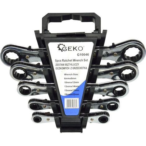Set di chiavi a cricchetto 6-22 mm, 5 pezzi