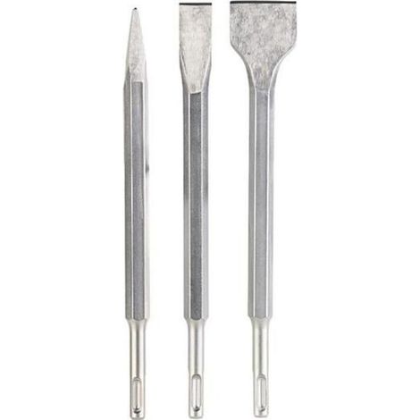 Burins pointu-bêche-plat pour système SDS-Plus - AGT PROFESSIONAL - Outil de démolition - 3 joules (1/3)