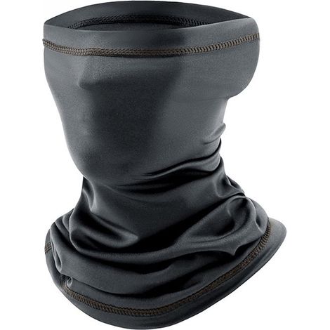 Tour de cou élastique 2 pièces pour homme et femme, coupe-vent et respirant, séchage rapide, idéal pour la moto, le vélo, le ski, la randonnée et la course à pied, gris foncé (1/5)