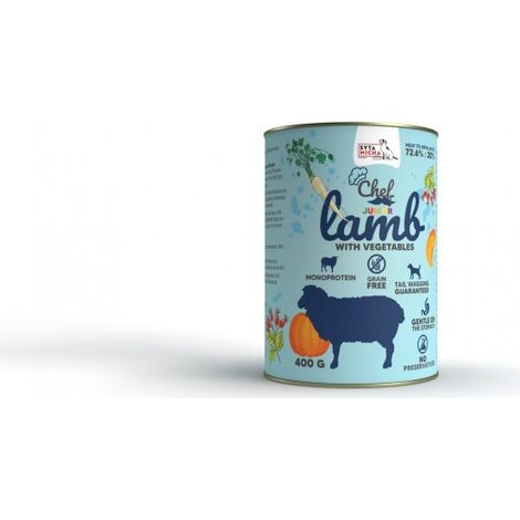 SYTA MICHA agnello con verdure Cibo umido per cani lattina 12x400g