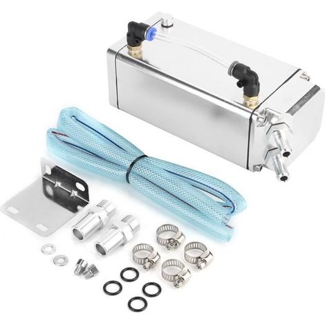 Vvikizy Catch Tank Racing Aluminium Carré Réservoir Huile Adapté Voiture Modifiée (1/4)