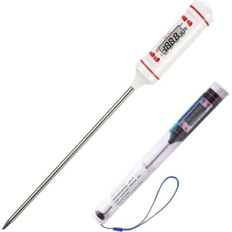 Thermomètre de cuisine numérique pour aliments, barbecue, liquides, friture-
