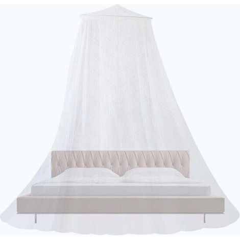 YMYNY Großes Moskitonetz für Babybetten, für drinnen und draußen, geeignet für Babybetten, Weiß (1/5)