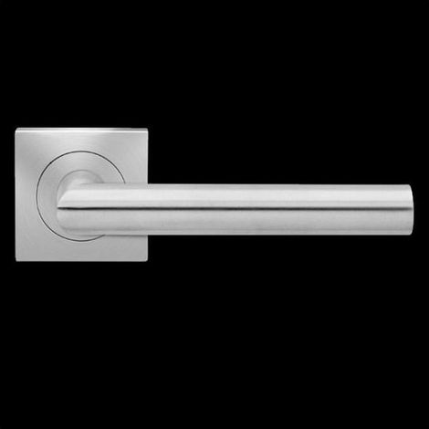 Poignée de porte modèle rhodes er28q karcher - Carré : 8 - Finition : Inox satiné - Fonction : WC - KARCHER GMBH
