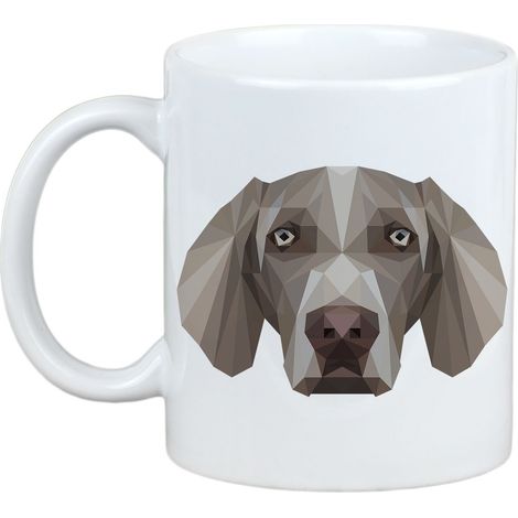 Weimaraner - Tasse mit Foto und der Aufschrift "Geometrischer Hund" Art-Dog (1/5)