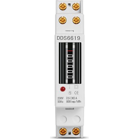 Professional AC Power Analyser on DIN Rail Multifunction Meter Voltage, Current, Frequency, Power Factor, Energy kWh 80-300V, 100A with Clamp Meter- (1/5)