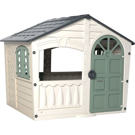 Maisonnette cabane plastique blanc crème SNOWDRIFT